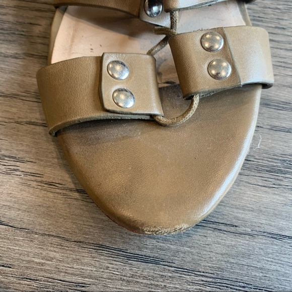 Loeffler Randall Hana Gladiator Sandals Olive 8M - Picture 4 of 10